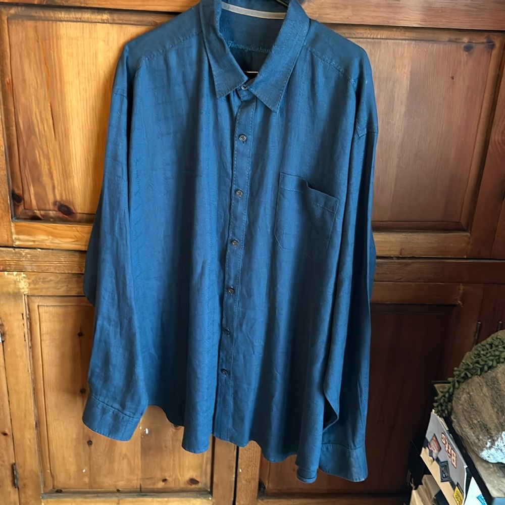 Tommy Bahama Linen l g sleeve shirt size XXL